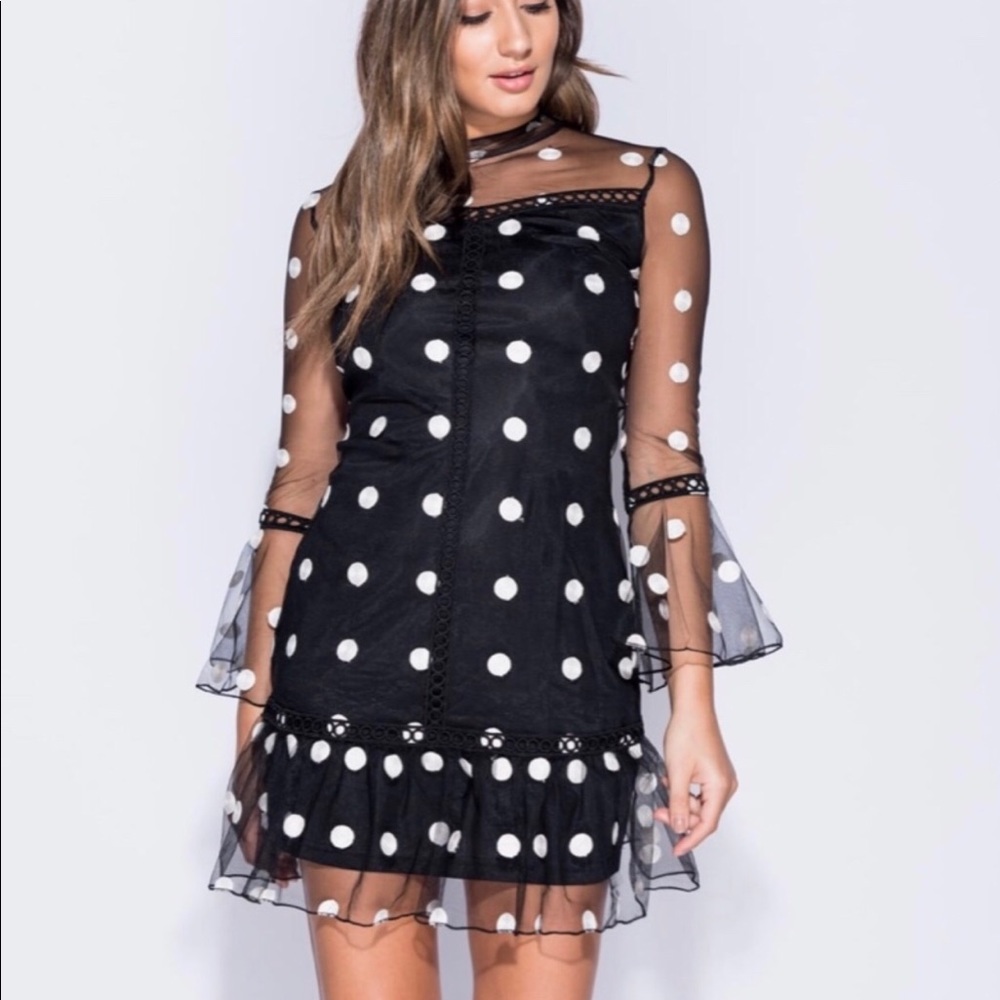 Monaco sheer mini dress💥